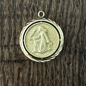 Gold Medallion Pendant